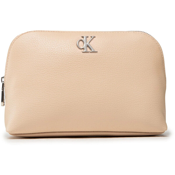 Calvin Klein Jeans Kosmetyczka Minimal Monogram Make Up Bag K60K608403 Beżowy