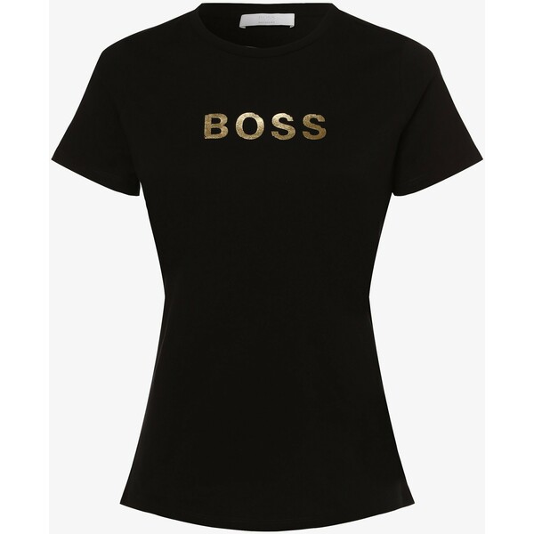 BOSS Casual T-shirt damski – C_Elogo_Gold 517725-0003