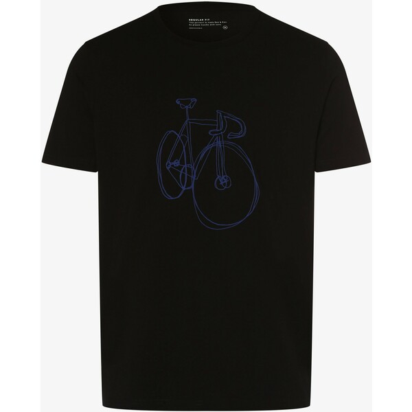 ARMEDANGELS T-shirt męski - Jaames Scribble Bike 511906-0001