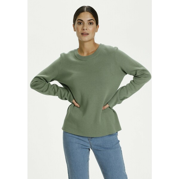 Kaffe KABARBRO Sweter hedge green/grey melange KA321I0D1