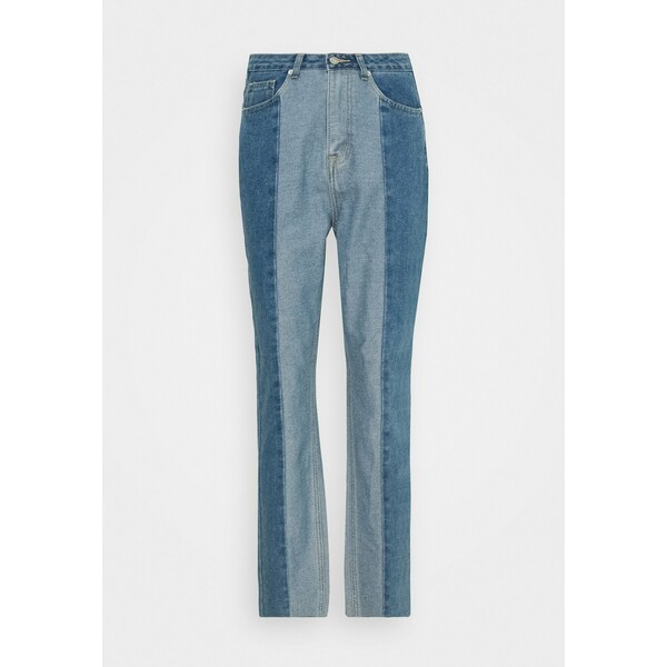 Missguided Petite PANELLED RIOT MOM Jeansy Straight Leg blue M0V21N045