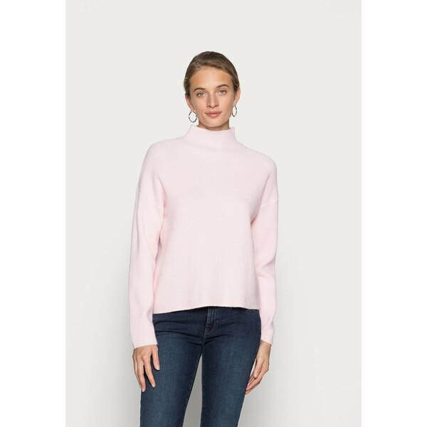Selected Femme SLFCLAIRE HIGHNECK Sweter chalk pink SE521I0P6