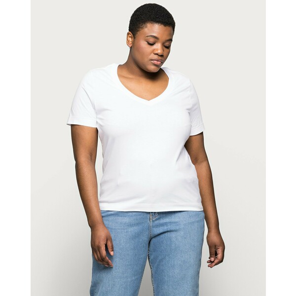Selected Femme Curve SLFANDARD NECK TEE T-shirt basic bright white SEW21D000