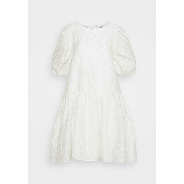 Selected Femme SLFWINA SLEEEVE SHORT DRESS Sukienka koktajlowa white SE521C0YN