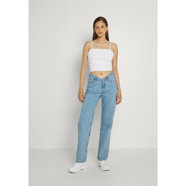 Weekday TWIN TROUSERS Jeansy Straight Leg pool blue WEB21N03G