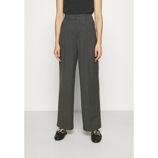 ONLY Tall ONLSABINA PANTS Spodnie materiałowe dark grey OND21A05G