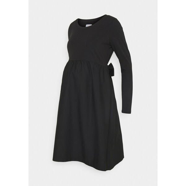 Mamalicious Curve MLCAROLINA MIX DRESS Sukienka z dżerseju black M7V29F003