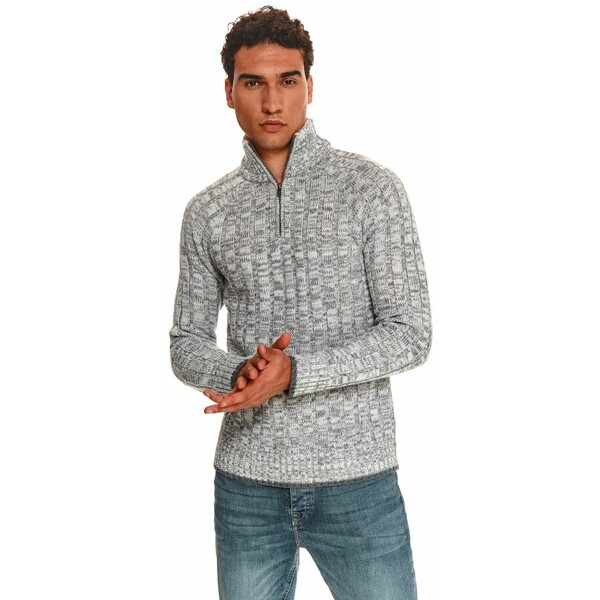 Top Secret sweter długi rękaw męski z zamkiem SSW3269