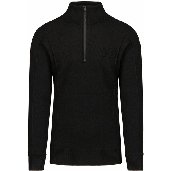 Sweter wełniany Y-3 M CL MRNO H-ZIP HB2782-black