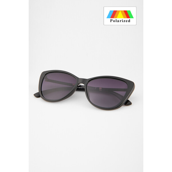 Quiosque Duże czarne okulary z filtrem UV 400 5PD015299