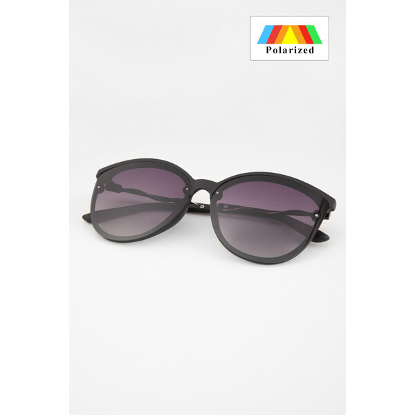 Quiosque Czarne okulary ze złotymi uszkami z filtrem UV 400 5PD012299