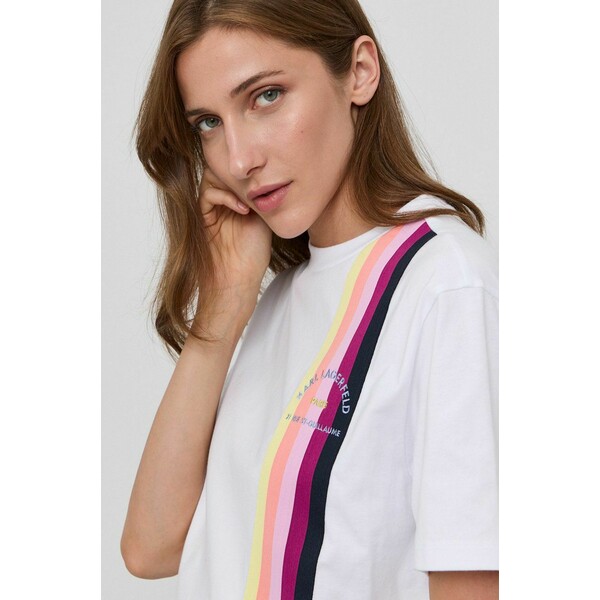 Karl Lagerfeld T-shirt bawełniany 215W1701