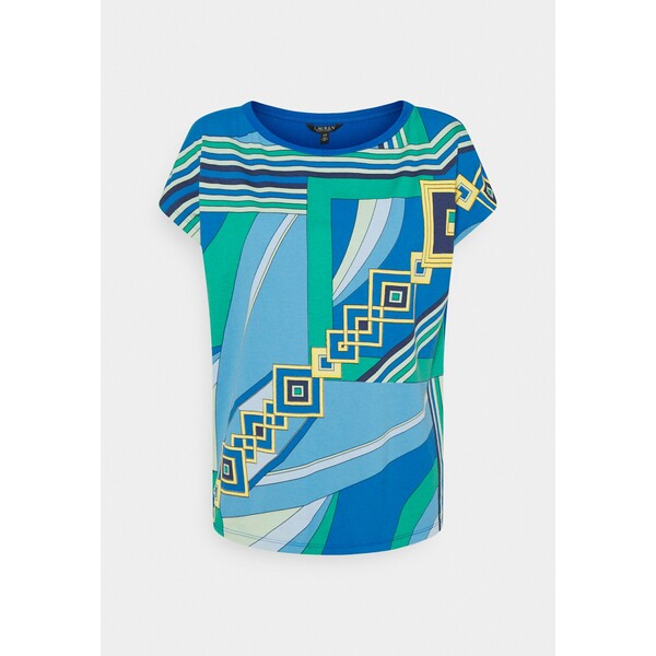 Lauren Ralph Lauren GRIETA SHORT SLEEVE T-shirt z nadrukiem blue L4221E0C6