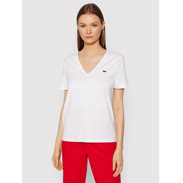 Lacoste T-Shirt TF8392 Biały Relaxed Fit