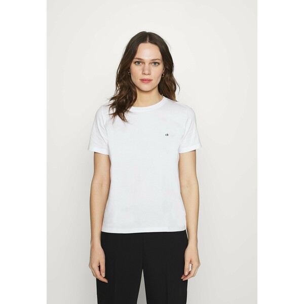 Calvin Klein SMALL NECK T-shirt basic bright white 6CA21D036