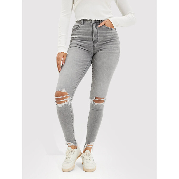 American Eagle Jeansy 043-4431-3539 Szary Jegging Fit