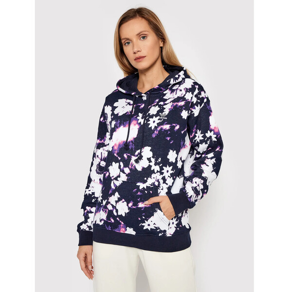 adidas Bluza Hoodie H20442 Granatowy Relaxed Fit