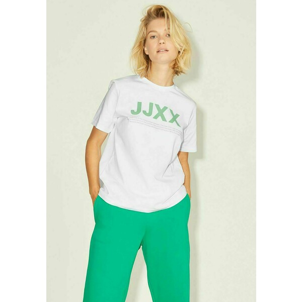 JJXX T-shirt z nadrukiem bright white JJ621E006