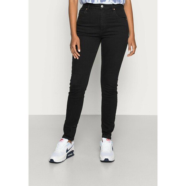 Cotton On HIGH Jeansy Skinny Fit core black C1Q21N003
