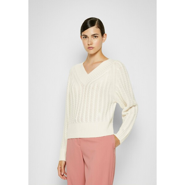 Theory TEXTURED Sweter ivory T4021I00X