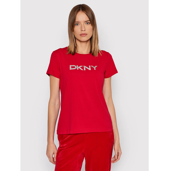 DKNY T-Shirt P1MRHDNA Czerwony Regular Fit