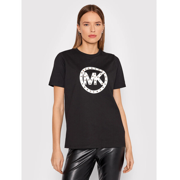 MICHAEL Michael Kors T-Shirt Samarreta MF150FR97J Czarny Regular Fit