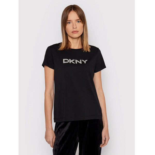 DKNY T-Shirt P1MRHDNA Czarny Regular Fit