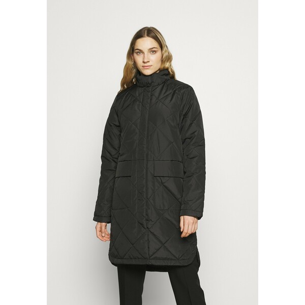 Selected Femme Tall SLFNADDYQUILTED COAT Płaszcz zimowy black SEM21U00G