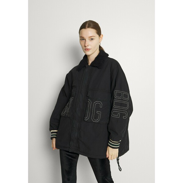 BDG Urban Outfitters CHAIN STITCH JACKET Krótki płaszcz black QX721G01J