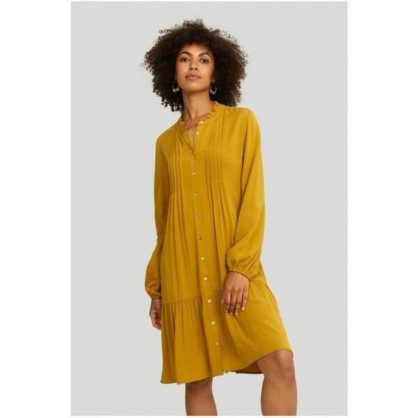 Greenpoint Sukienka z dżerseju mustard G0Y21C02X