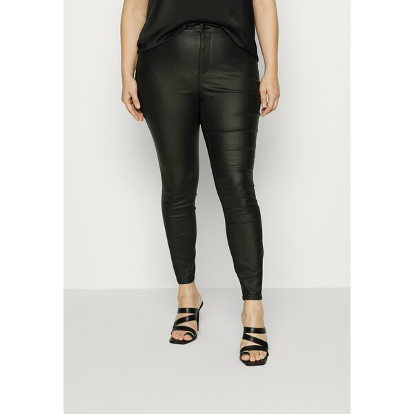 Vero Moda Curve VMJOY SKINNY PANT MIX Spodnie materiałowe black VEE21A03E