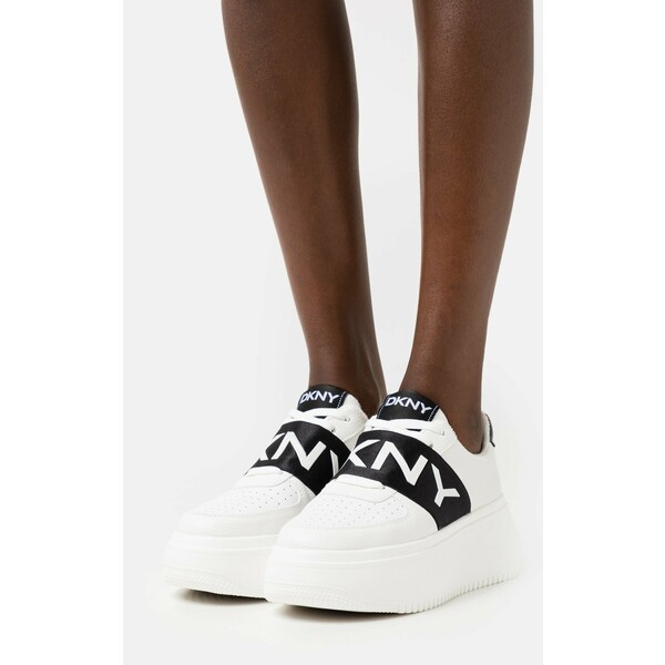 DKNY MADIGAN Sneakersy niskie white/black DK111A09E