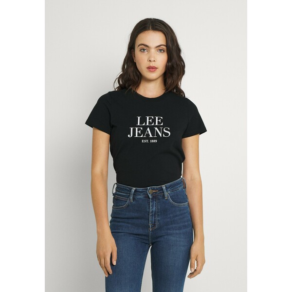Lee GRAPHIC TEE T-shirt z nadrukiem black LE421D03F