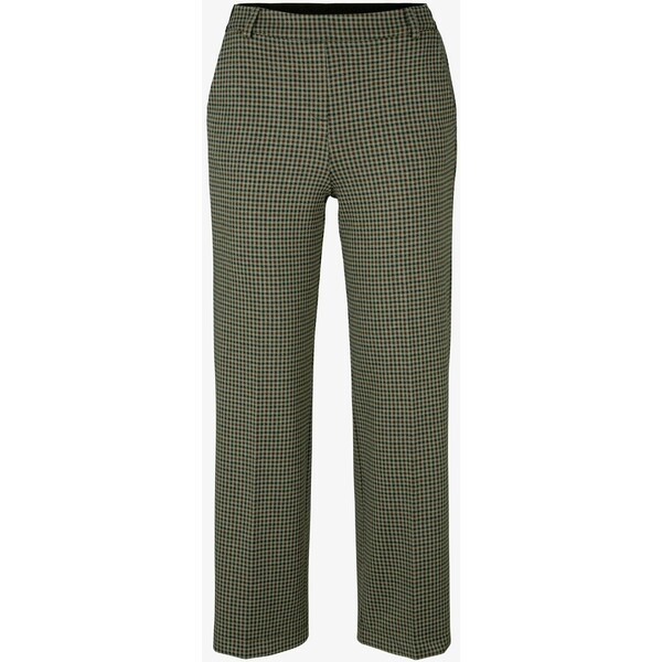 TOM TAILOR Spodnie materiałowe beige green small check TO221A0FN