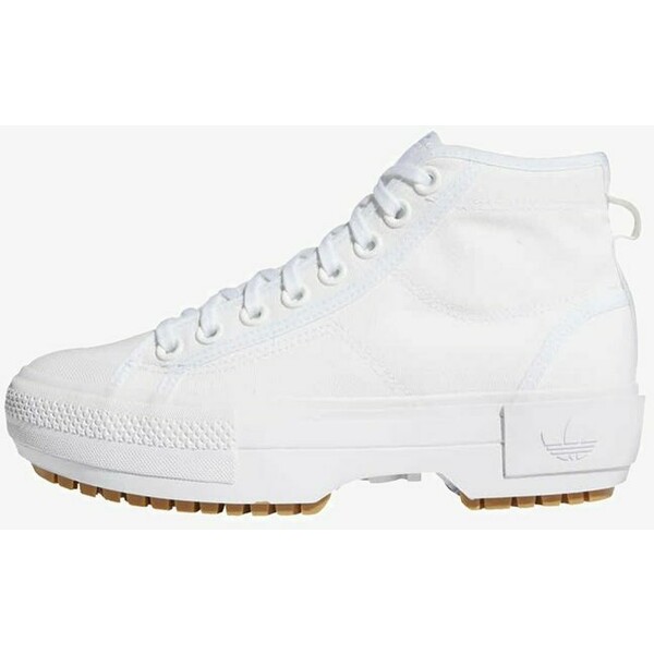adidas Originals NIZZA TREK Sneakersy wysokie ftwr white/gum /grey one AD111A1NF