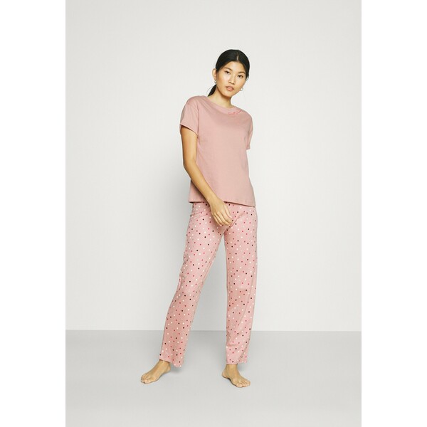 Marks & Spencer London SLOGAN SPOT Piżama pink mix QM481P085