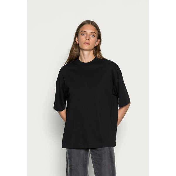 Selected Femme SLFRELAXCOLE HIGH NECK TEE T-shirt basic black SE521D0HG