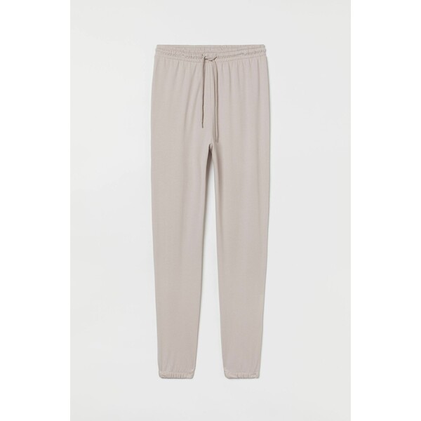 H&M Spodnie piżamowe - Normalna talia - Długość do kostki - -ONA 0536139088 Jasnoszary