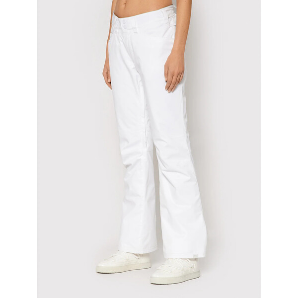 Roxy Spodnie snowboardowe Backyard ERJTP03167 Biały Tailored Fit