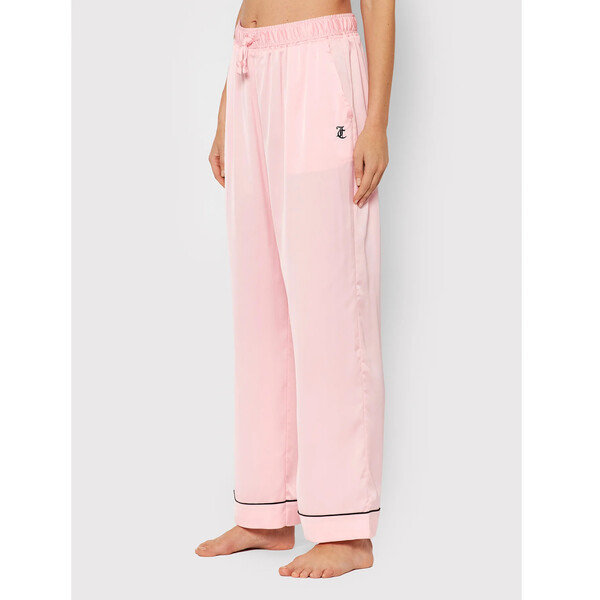 Juicy Couture Spodnie piżamowe Paula JCAPB201 Różowy Relaxed Fit