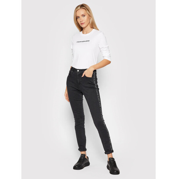 Calvin Klein Jeans Bluzka J20J217284 Biały Regular Fit