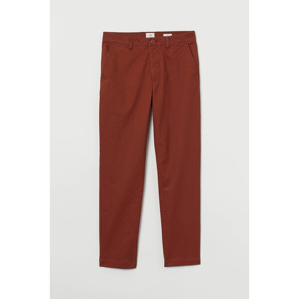H&M Spodnie chinos Slim fit 0815456039 Rdzawobrązowy