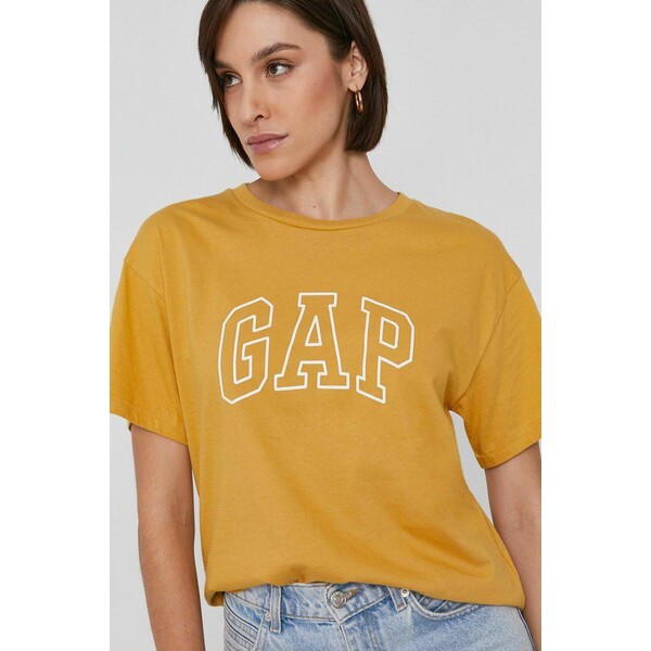 Gap GAP T-shirt bawełniany 619108.18HONEYIMH