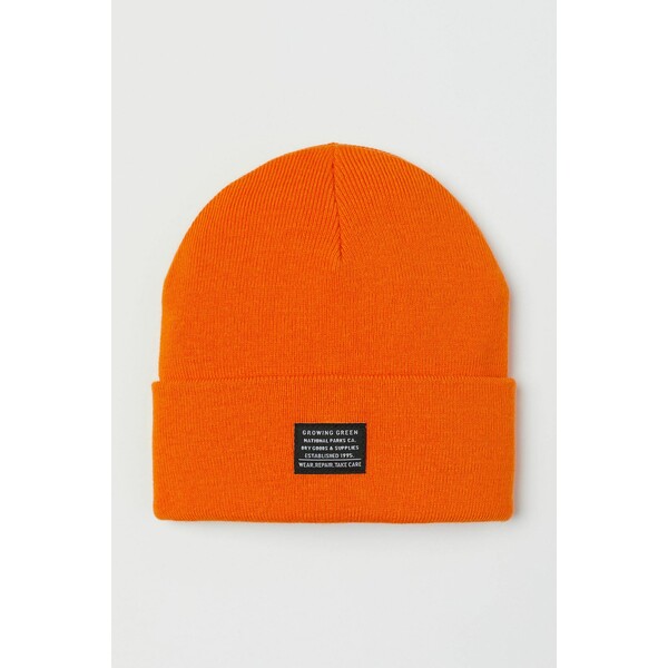H&M Dzianinowa czapka 0986183005 Pomarańczowy