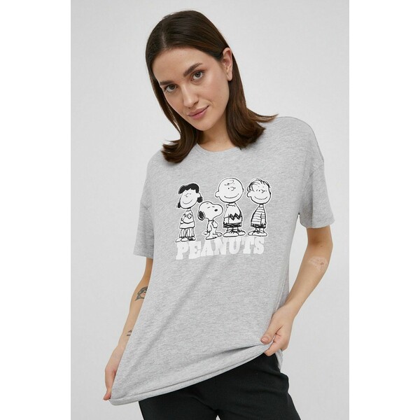 Only T-shirt bawełniany x Peanuts 15248463.LightGreyM