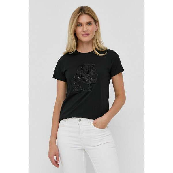 Karl Lagerfeld T-shirt bawełniany 216W1703