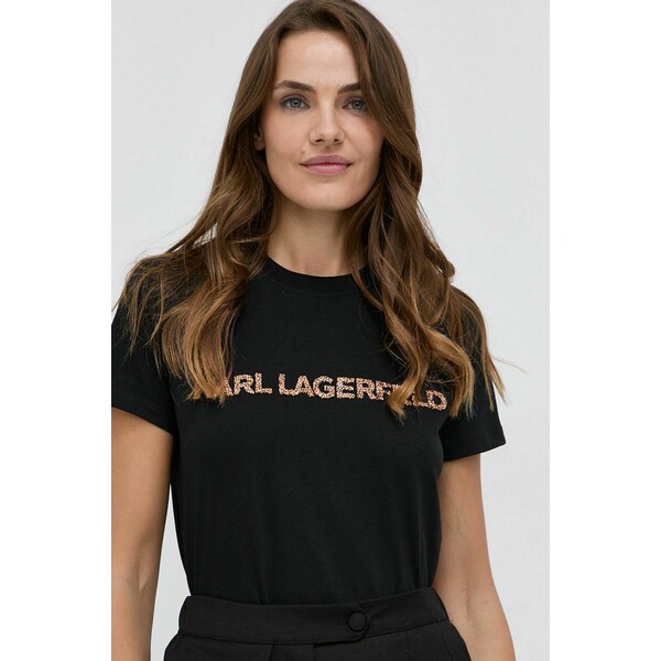 Karl Lagerfeld T-shirt bawełniany 216W1700