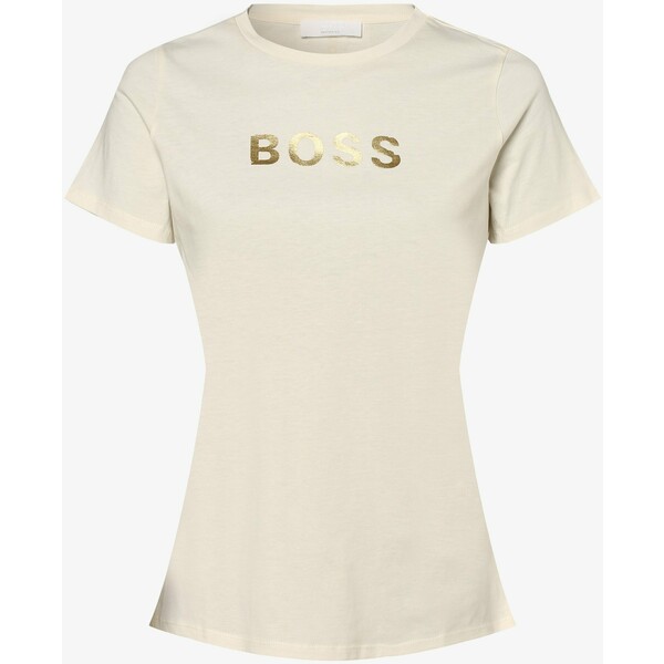 BOSS Casual T-shirt damski – C_Elogo_Gold 517725-0001