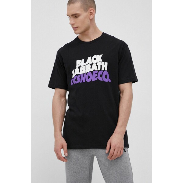 DC Dc T-shirt bawełniany x Black Sabbath ADYZT05073