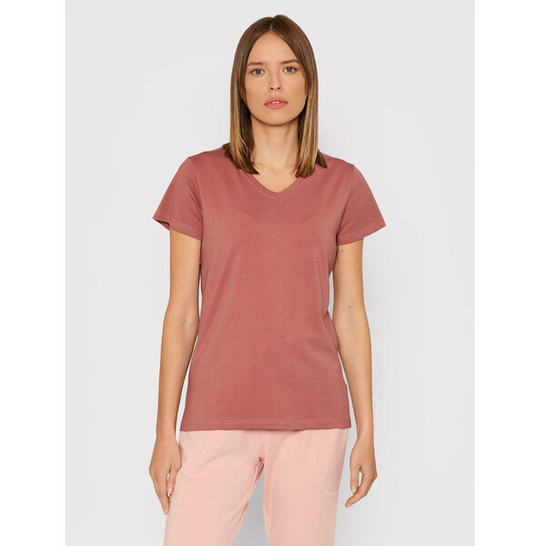 Outhorn T-Shirt TSD604 Różowy Slim Fit